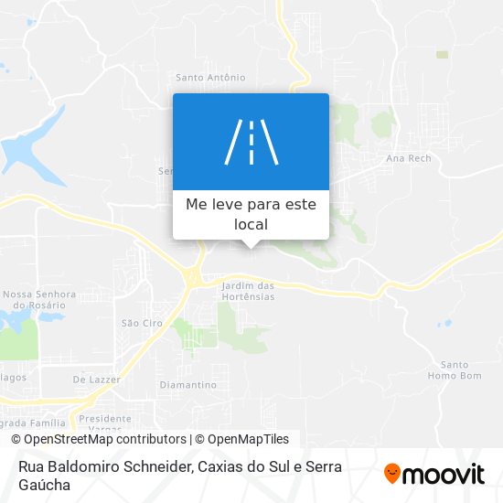 Rua Baldomiro Schneider mapa