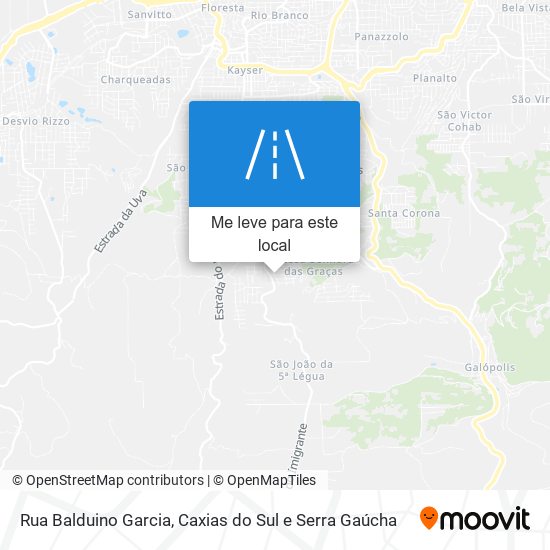 Rua Balduino Garcia mapa