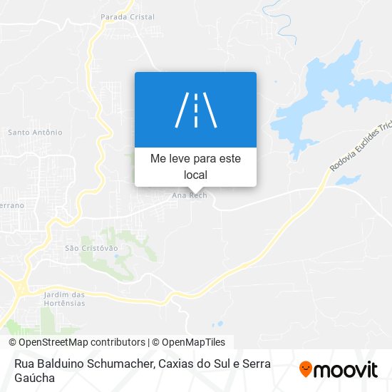 Rua Balduino Schumacher mapa