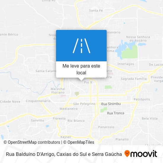 Rua Balduíno D'Arrigo mapa