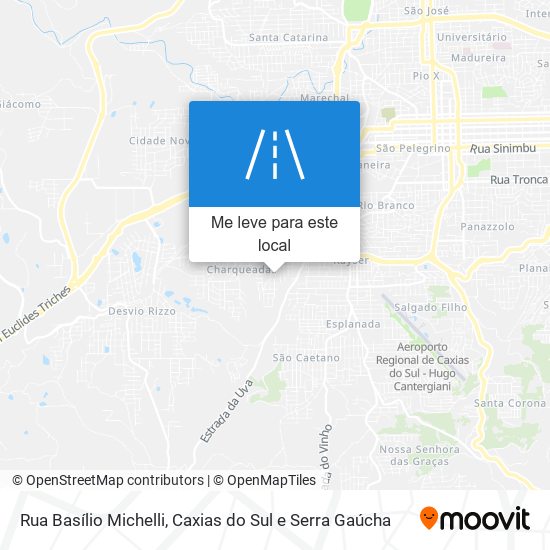 Rua Basílio Michelli mapa