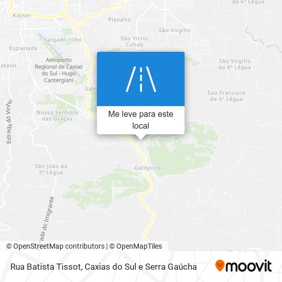 Rua Batista Tissot mapa