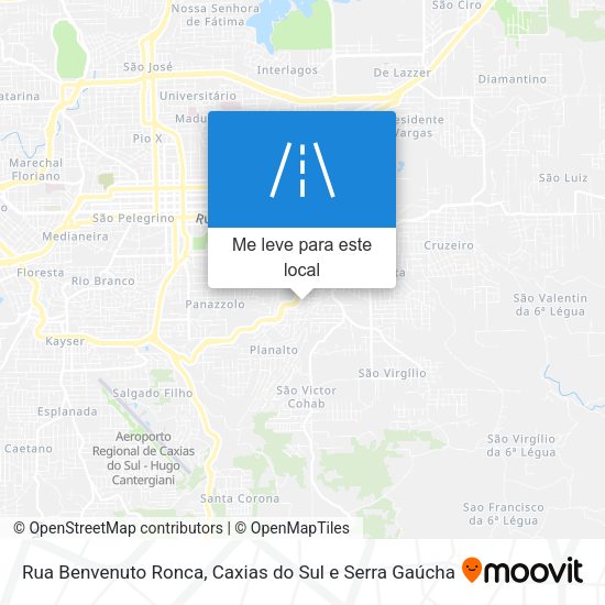 Rua Benvenuto Ronca mapa