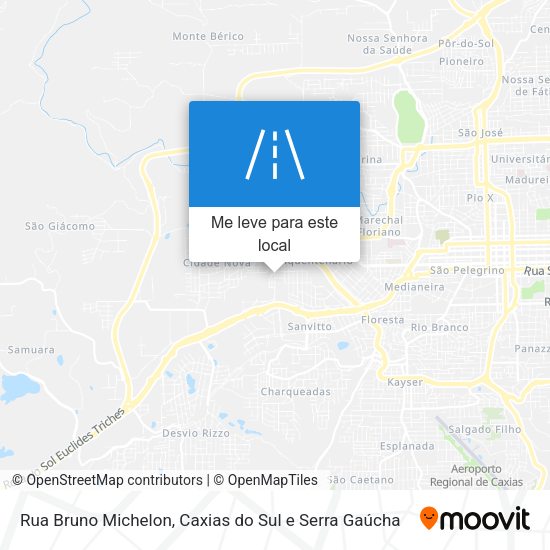 Rua Bruno Michelon mapa