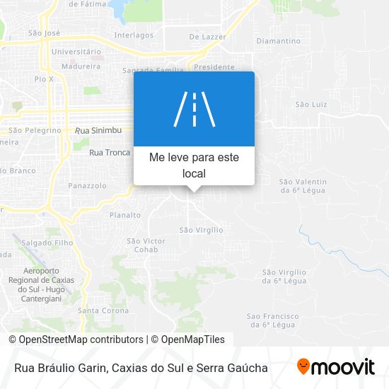 Rua Bráulio Garin mapa