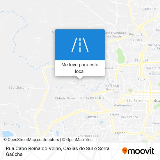 Rua Cabo Reinaldo Velho mapa