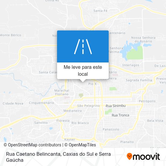 Rua Caetano Belincanta mapa