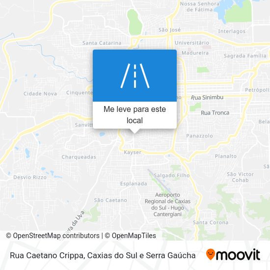 Rua Caetano Crippa mapa