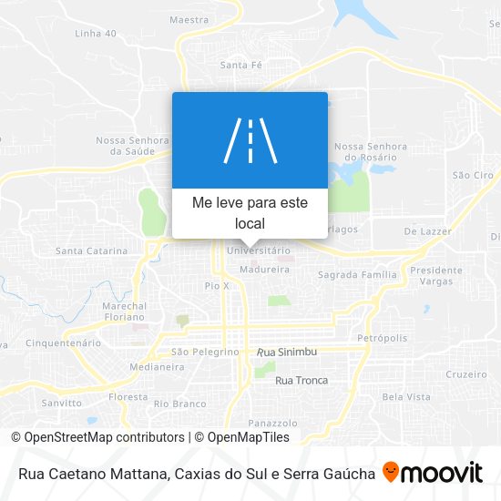 Rua Caetano Mattana mapa