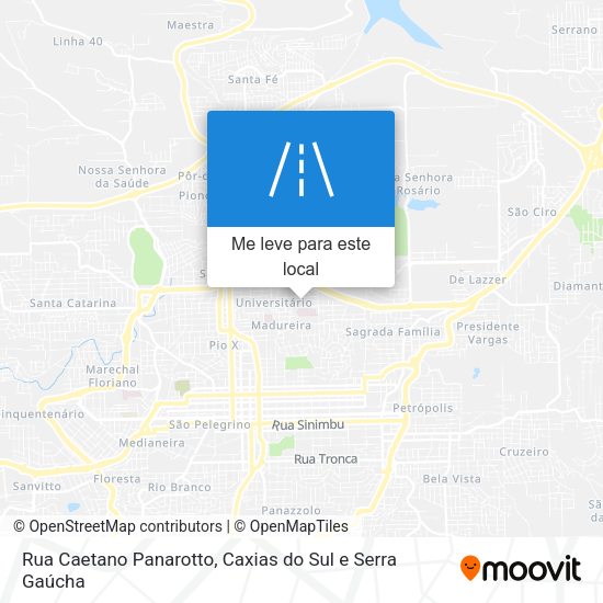 Rua Caetano Panarotto mapa