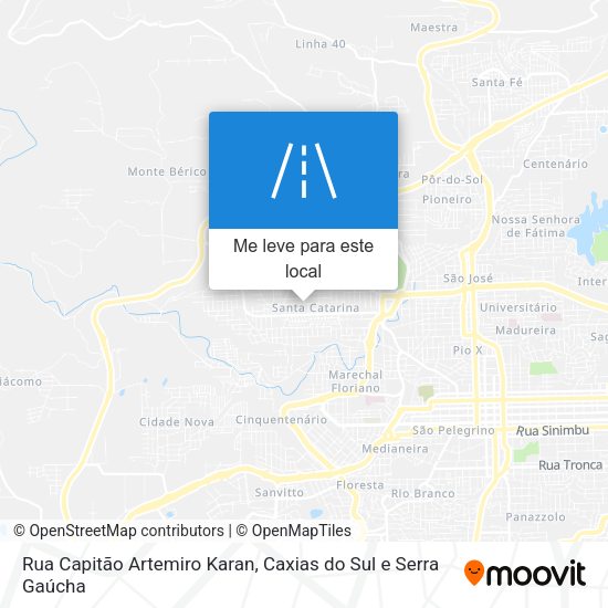 Rua Capitão Artemiro Karan mapa