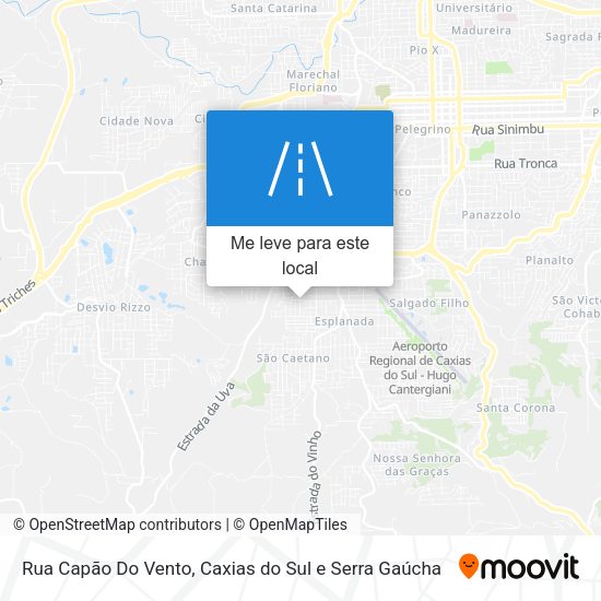 Rua Capão Do Vento mapa