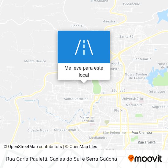 Rua Carla Pauletti mapa