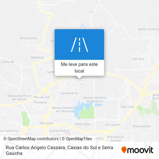 Rua Carlos Angelo Cassara mapa