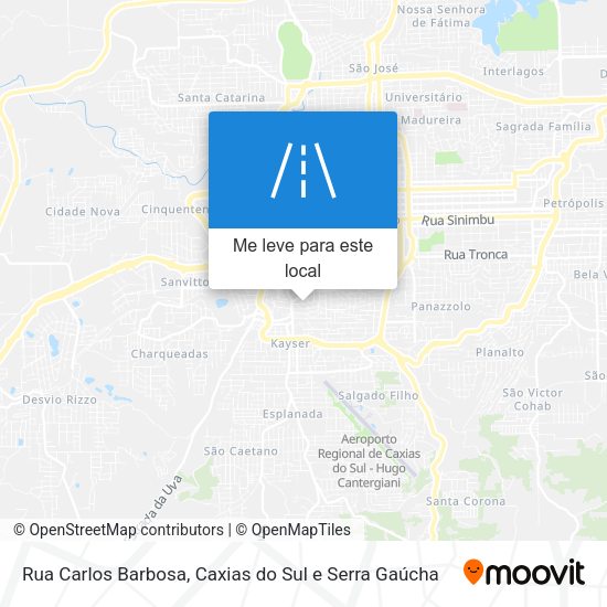 Rua Carlos Barbosa mapa