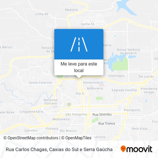 Rua Carlos Chagas mapa