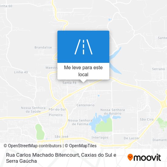 Rua Carlos Machado Bitencourt mapa