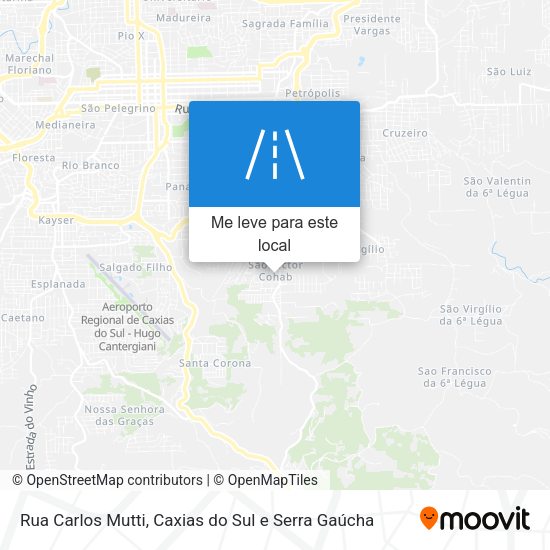 Rua Carlos Mutti mapa