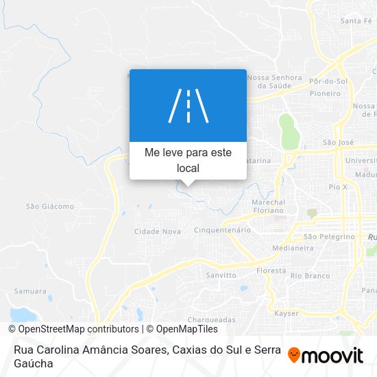 Rua Carolina Amância Soares mapa