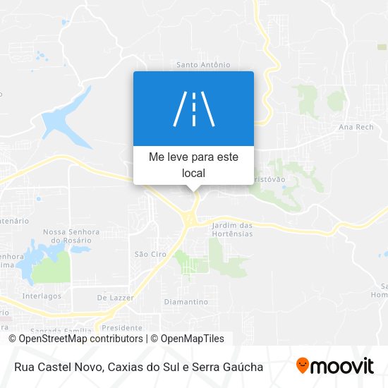 Rua Castel Novo mapa