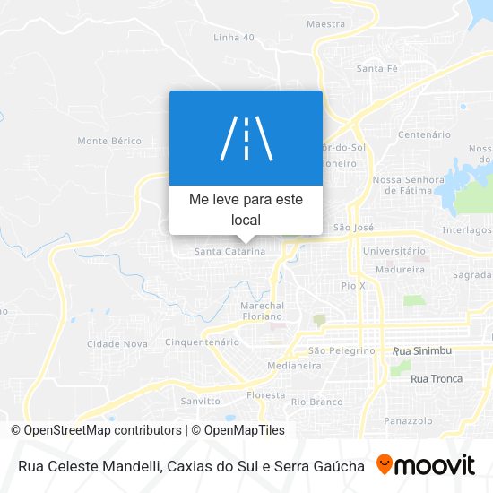 Rua Celeste Mandelli mapa