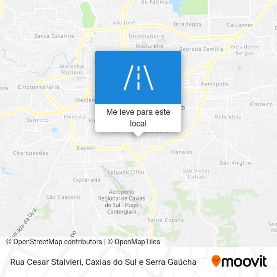 Rua Cesar Stalvieri mapa