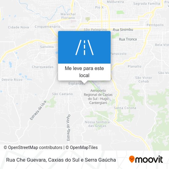 Rua Che Guevara mapa