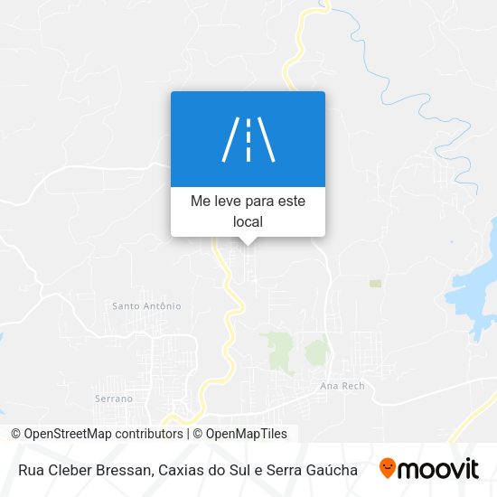 Rua Cleber Bressan mapa