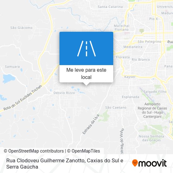 Rua Clodoveu Guilherme Zanotto mapa