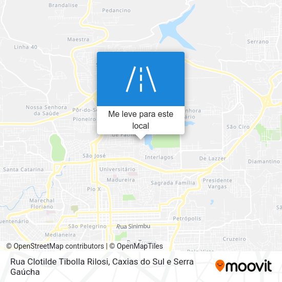 Rua Clotilde Tibolla Rilosi mapa