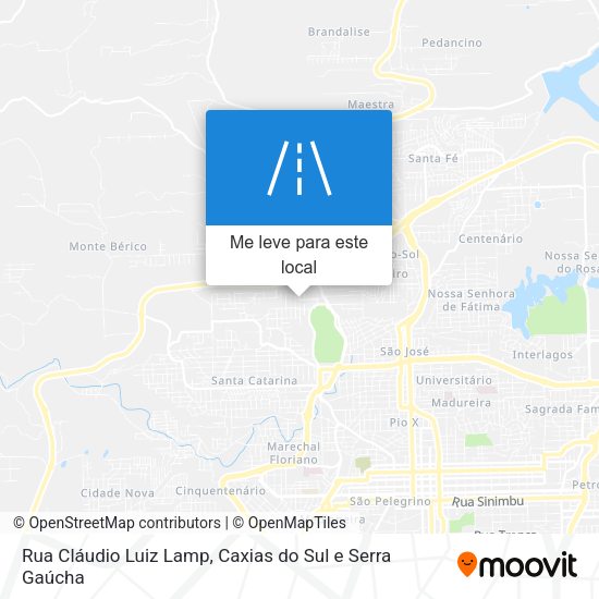 Rua Cláudio Luiz Lamp mapa