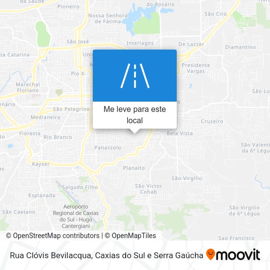 Rua Clóvis Bevilacqua mapa