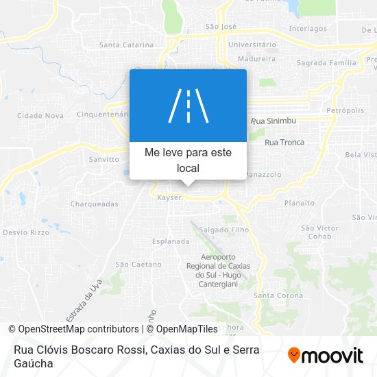 Rua Clóvis Boscaro Rossi mapa