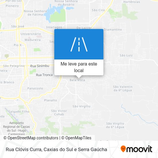 Rua Clóvis Curra mapa