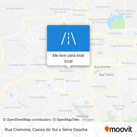 Rua Cremona mapa