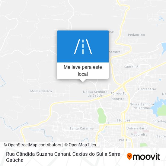 Rua Cândida Suzana Canani mapa