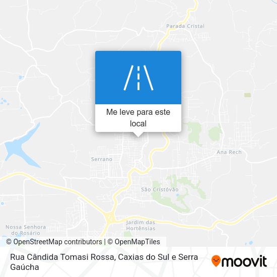 Rua Cândida Tomasi Rossa mapa