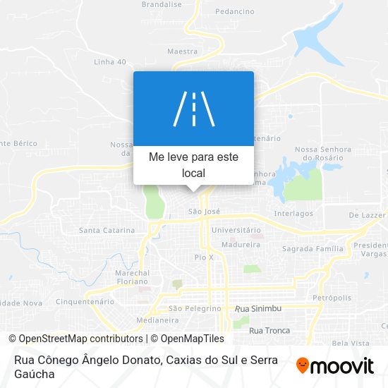 Rua Cônego Ângelo Donato mapa