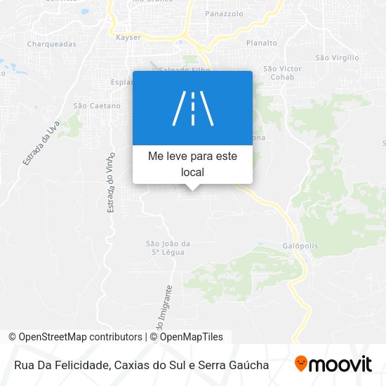 Rua Da Felicidade mapa
