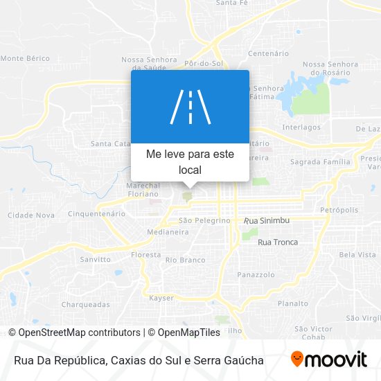 Rua Da República mapa