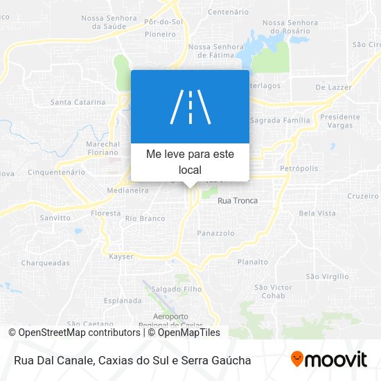 Rua Dal Canale mapa