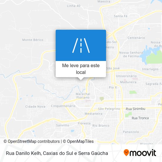 Rua Danilo Kelh mapa