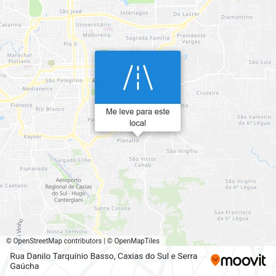 Rua Danilo Tarquínio Basso mapa