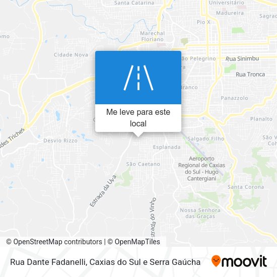 Rua Dante Fadanelli mapa