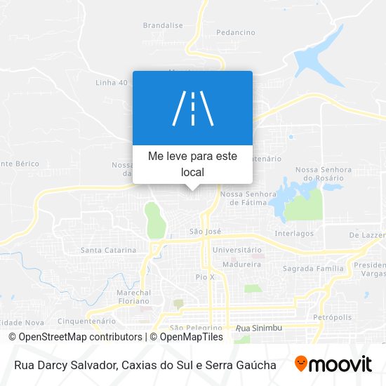 Rua Darcy Salvador mapa