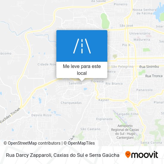 Rua Darcy Zapparoli mapa
