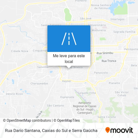 Rua Dario Santana mapa