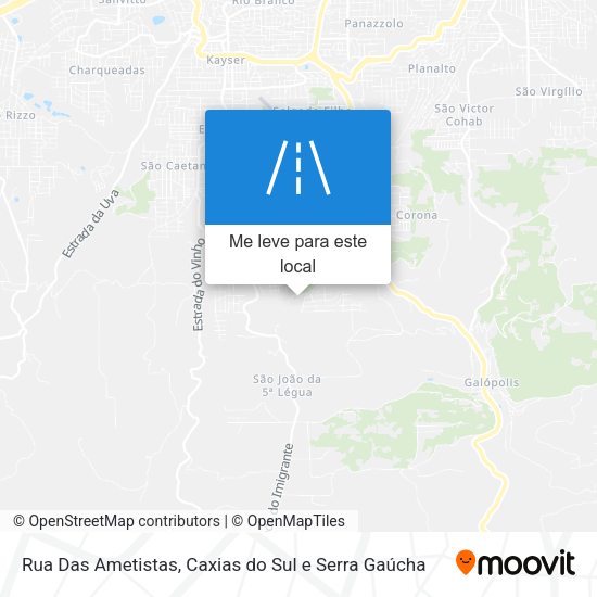 Rua Das Ametistas mapa