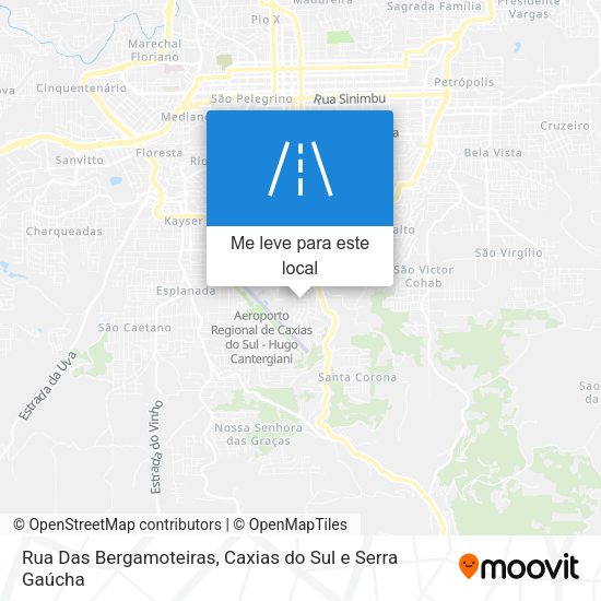 Rua Das Bergamoteiras mapa