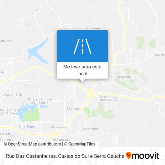 Rua Das Castanheiras mapa